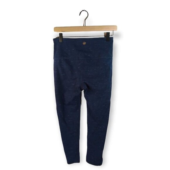 Gaiam Blue Heather Capri Leggings Size S - Picture 2 of 4